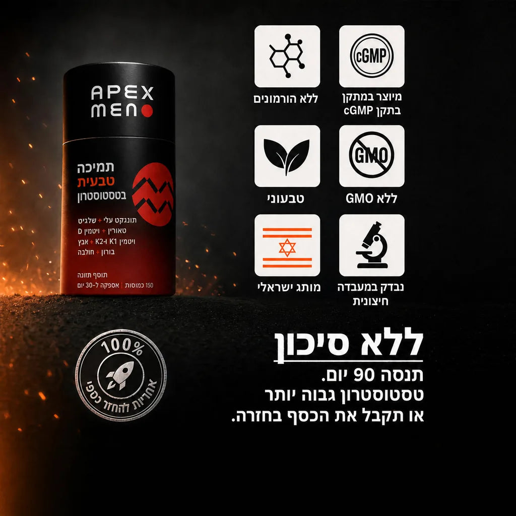 Apexmen - תוסף הטסטוסטרון הטבעי