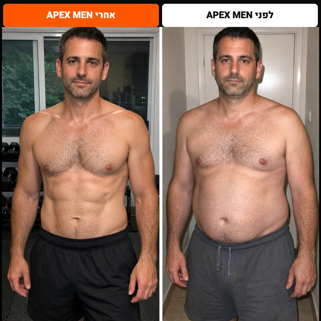 לפני ואחרי APEX MEN