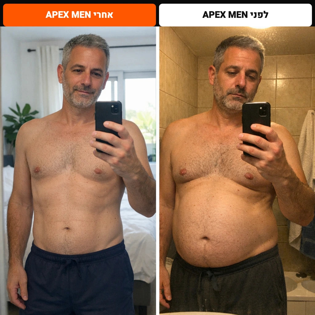 לפני ואחרי APEX MEN